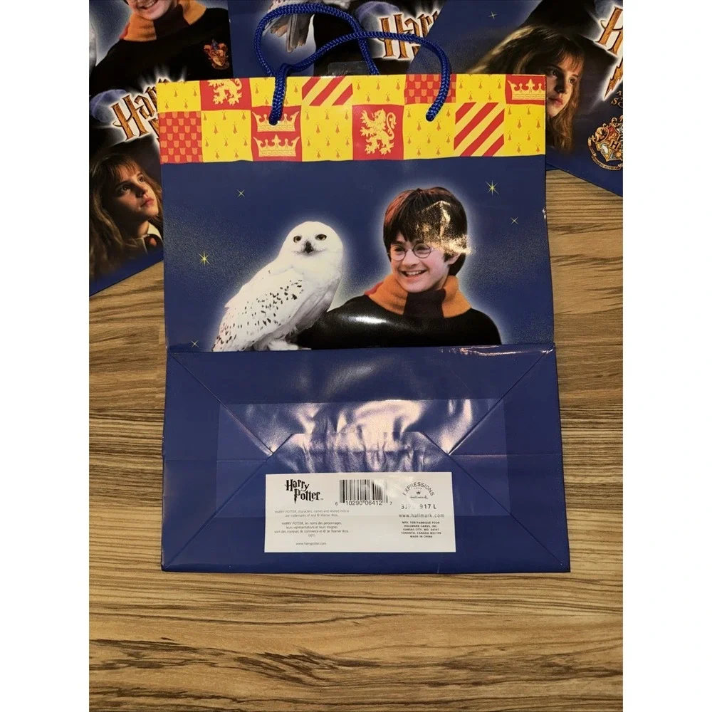 4 Vintage 2001 Harry Potter And The Sorcerer's Stone Gift Bag Hallmark Hermione